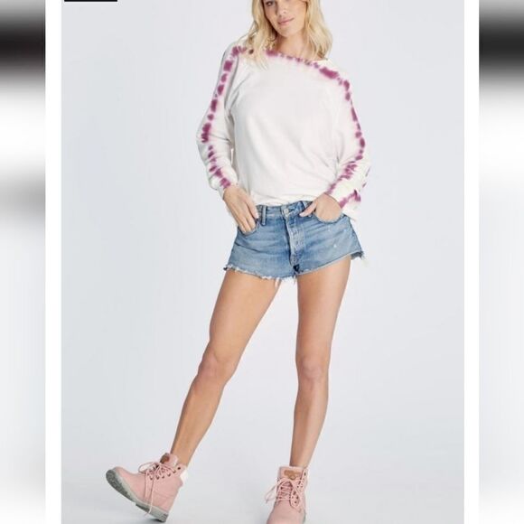 Wildfox Couture Aloe Edge Dye Tie Dye Sommers Sweatshirt Size Large New - Picture 1 of 10